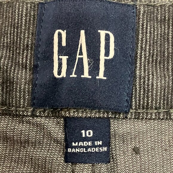 Gap Womens Gray Ribbed Corduroy Cut Off Frayed Hem Gray Shorts 4" Inseam Size 10 - Picture 3 of 5